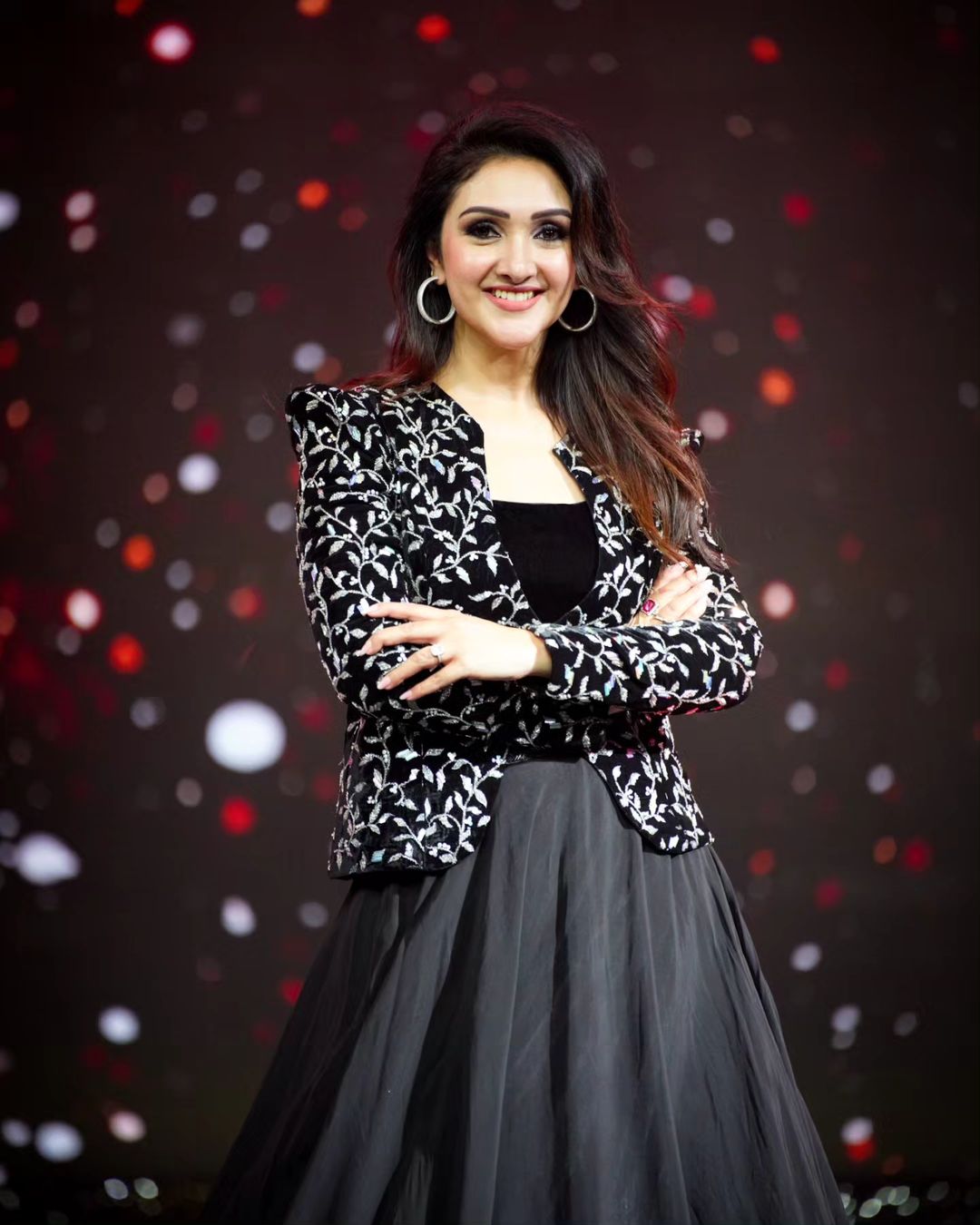 TELUGU TV ACTRESS SRIDEVI VIJAYKUMAR IMAGES IN BLACK SALWAR KAMEEZ 2